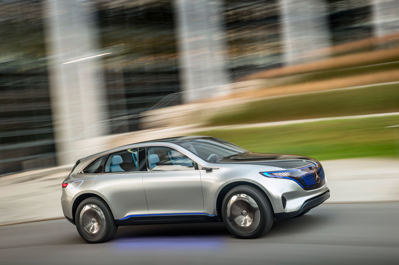 Illustration for article titled The 400 HP Mercedes-Benz EQ Is How Mercedes Will Take Over The World With Electricity